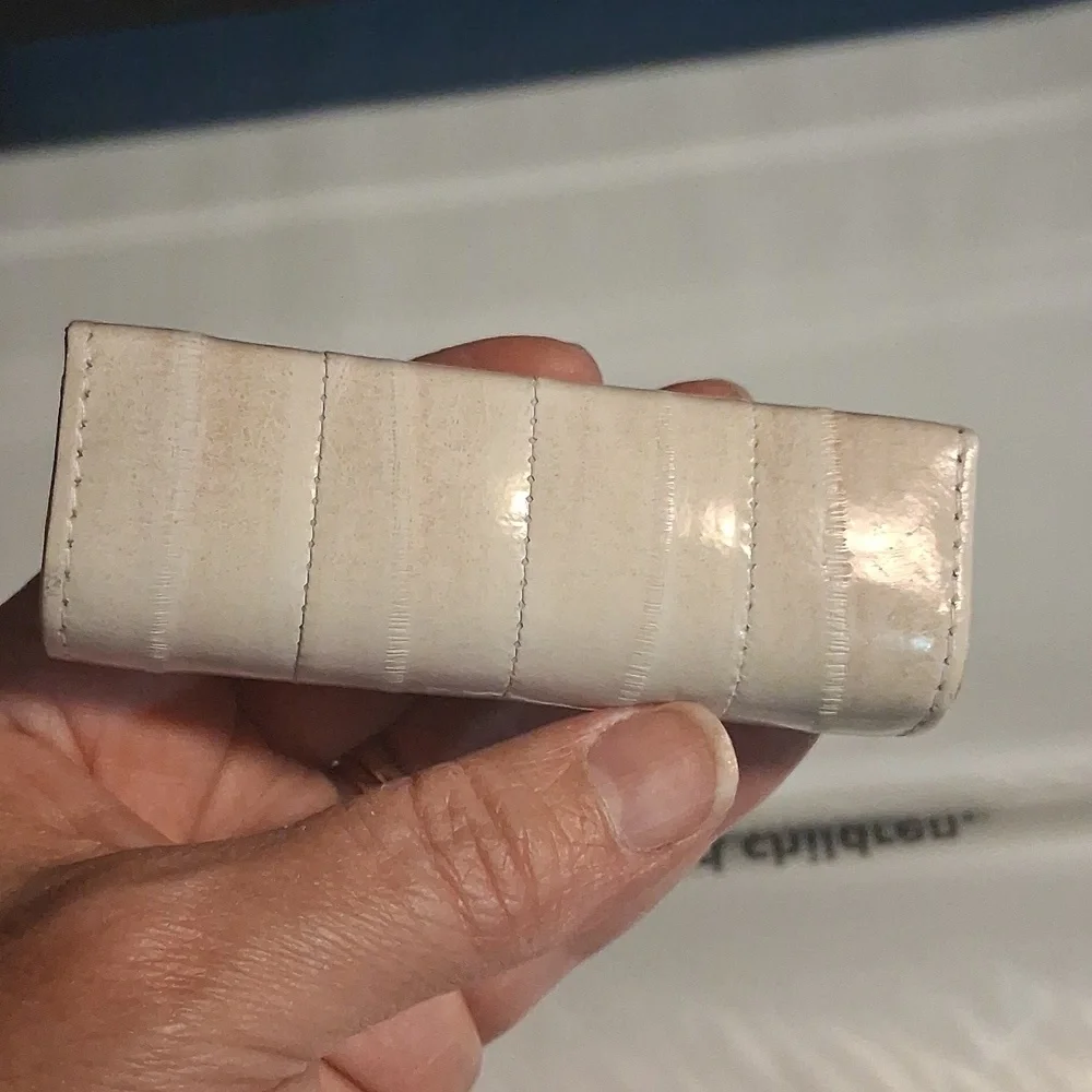 Vintage Eel Skin Lipstick Case With Mirror
